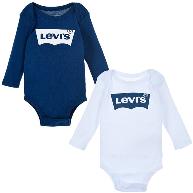 Levi’s Batwing Bodies 2-pak Logo Estate Blue\/White