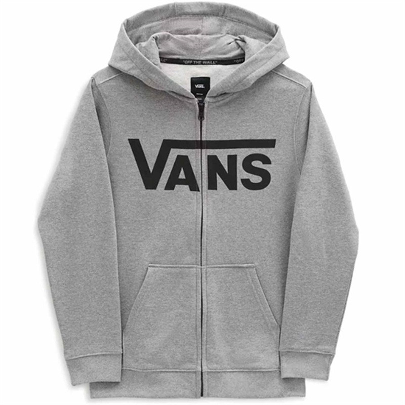 VANS Classic Zip Hoodie II Cement Heather\/Black