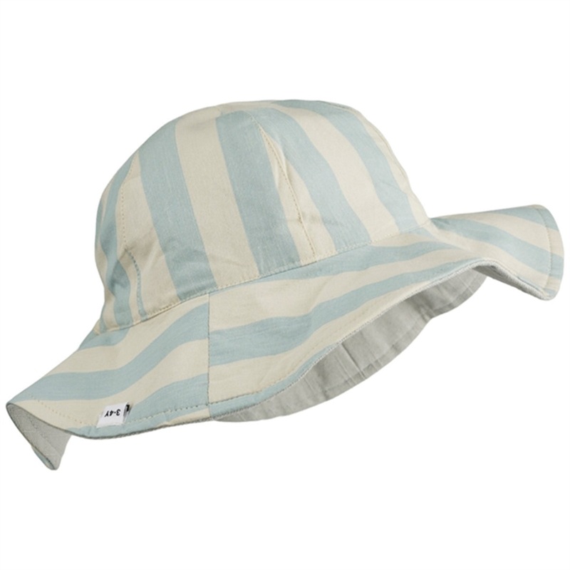 Liewood Amelia Sun Hat Stripe Sea Blue\/Sandy