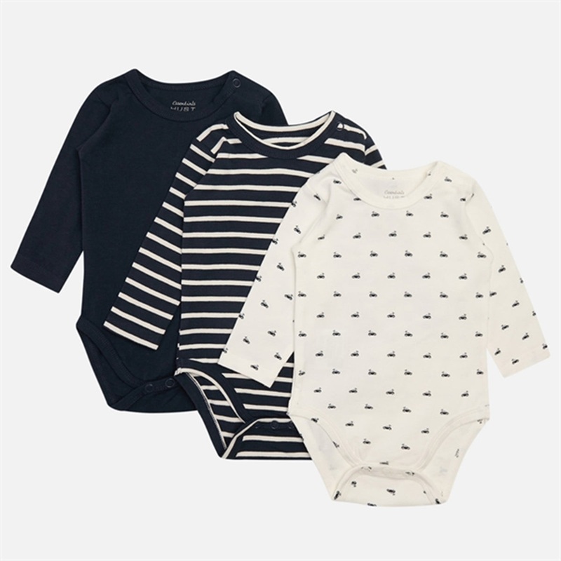 Hust \u0026 Claire Baby Navy Bertram 3-pak Body NOOS