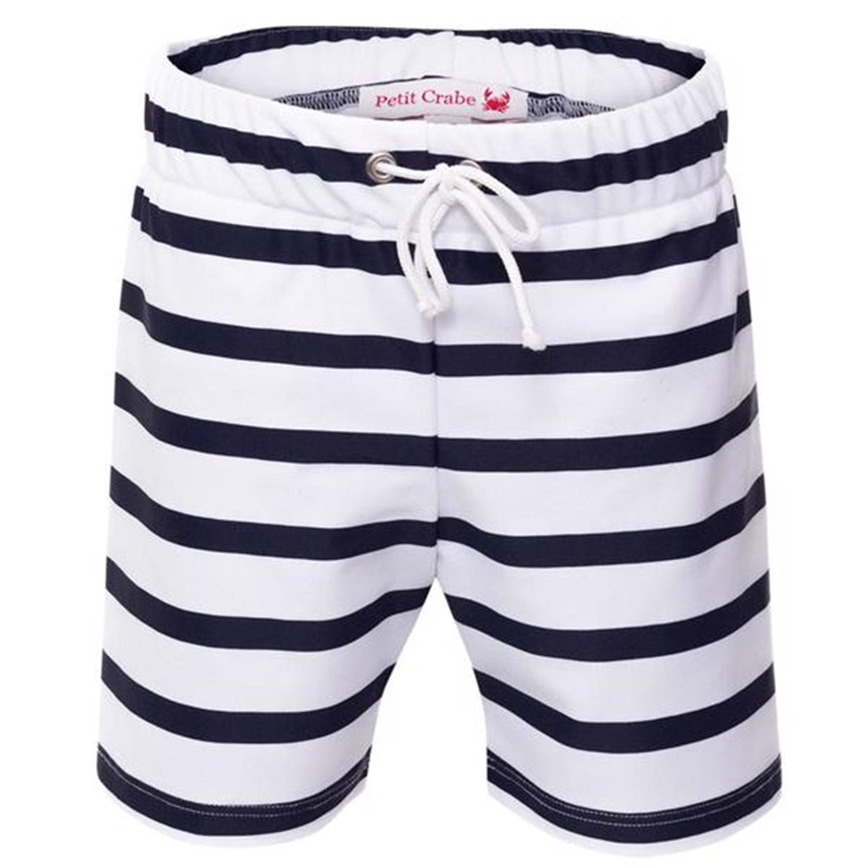 Petit Crabe White\/Blue Alex UV Shorts