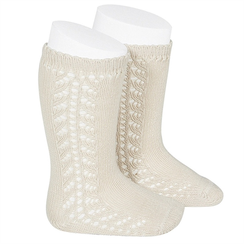 Cndor Openwork Socks Linen