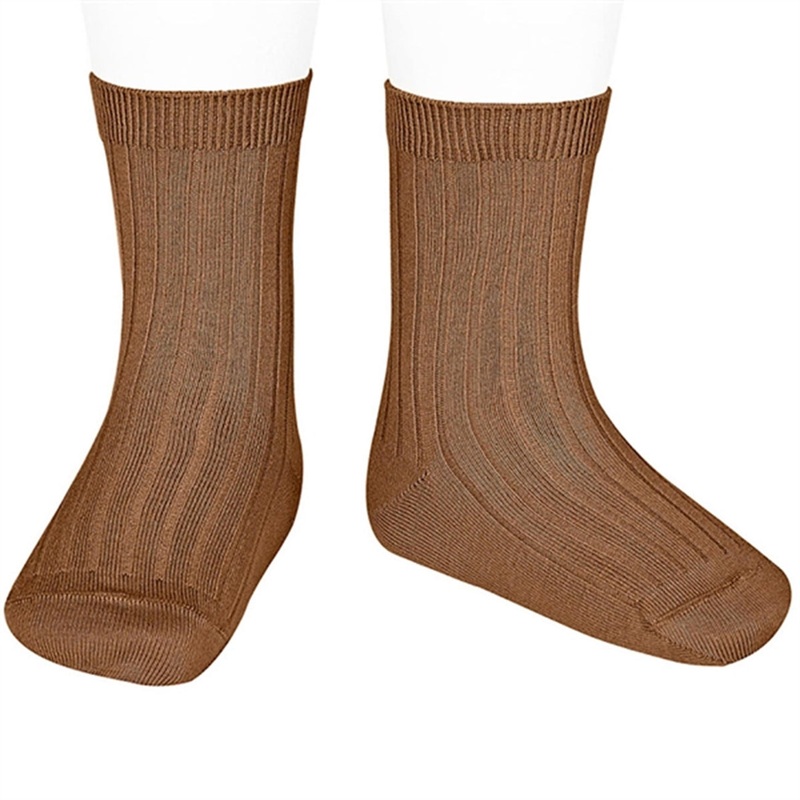 Cndor Socks Basic Rib Toffee