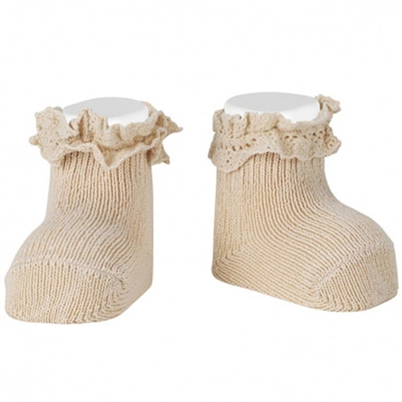 Cndor Socks w\/ Lace Edge Linen