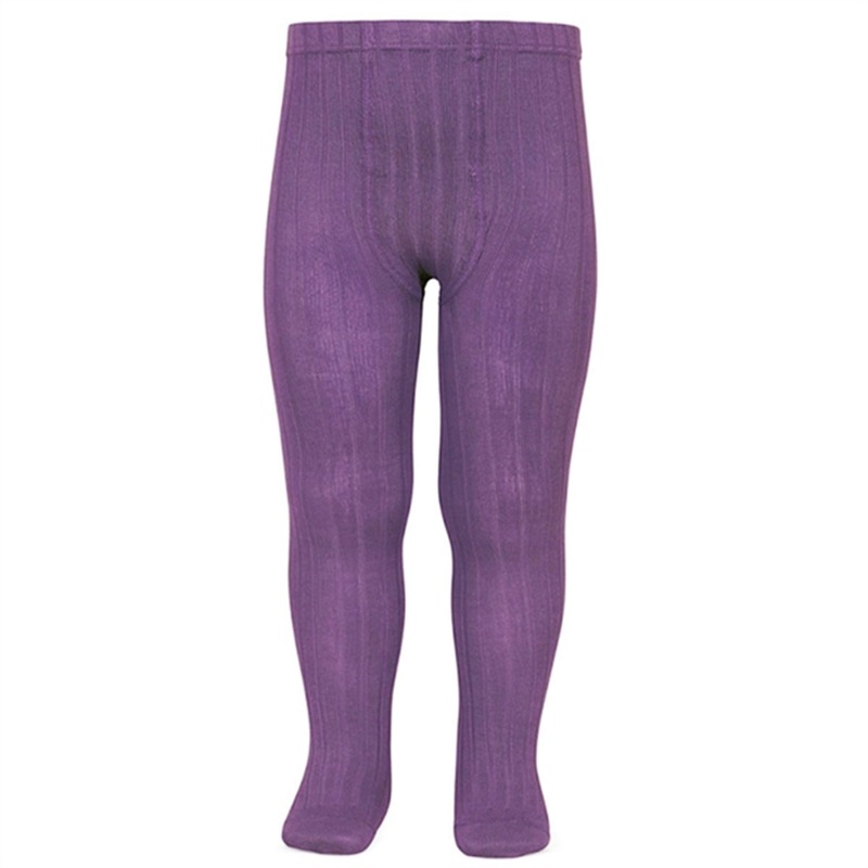 Cndor Tights Rib Aubergine