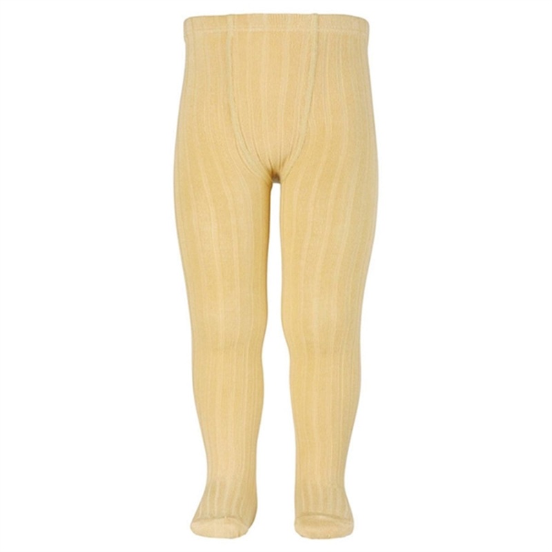Cndor Tights Rib Banana