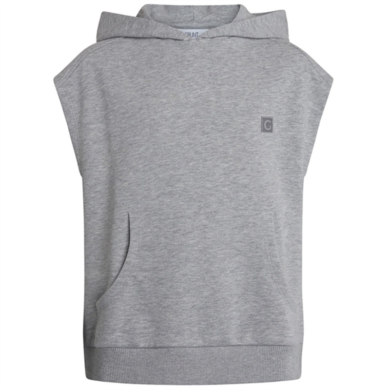 GRUNT Light Grey Melange Lorenzo Sweat Vest