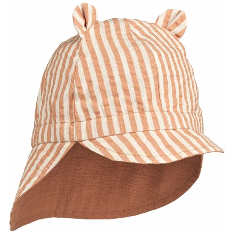 Liewood Gorm Reversible Seersucker Sun Hat Tuscany\/Rose Sandy