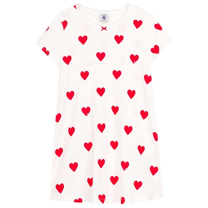 Petit Bateau Dress White\/Red