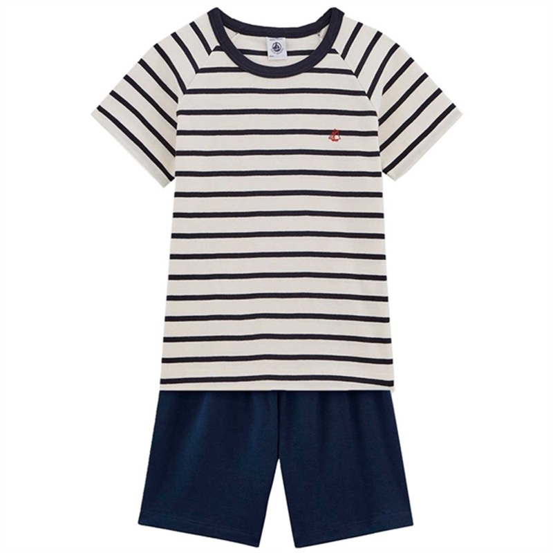 Petit Bateau Pyjacourt White\/Black
