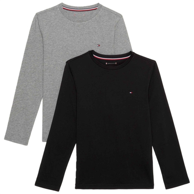 Tommy Hilfiger Shirts 2-pak Medium Grey\/Black