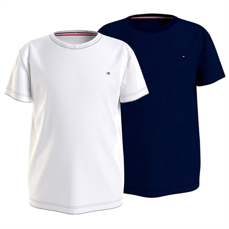 Tommy Hilfiger T-shirts 2-pak Desert Sky\/White