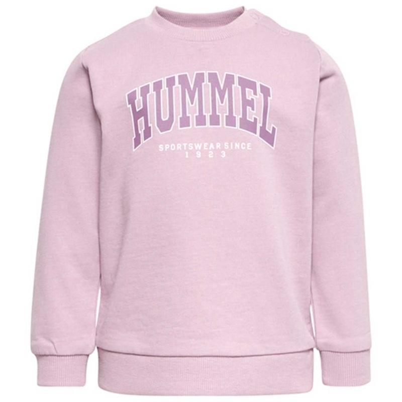 Hummel Mauve Shadow Fast Lime Sweatshirt