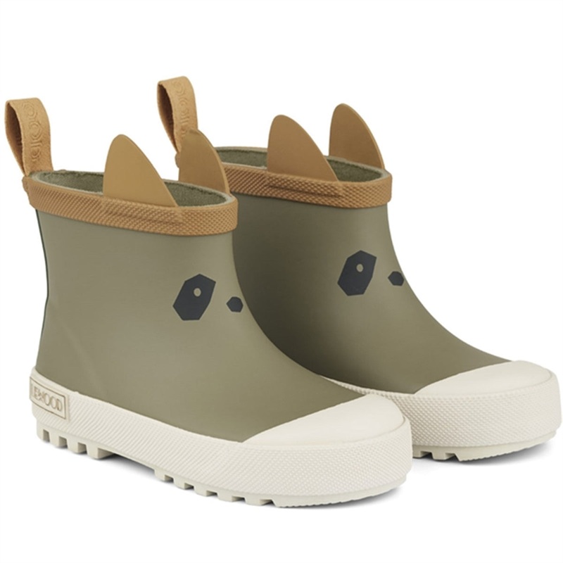 Liewood Tekla Rain Boot Panda \/ Khaki Multi Mix