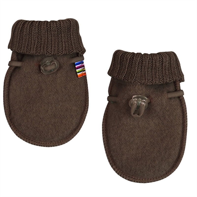 Joha Wool Dark Bark Mittens W\/O Thumb