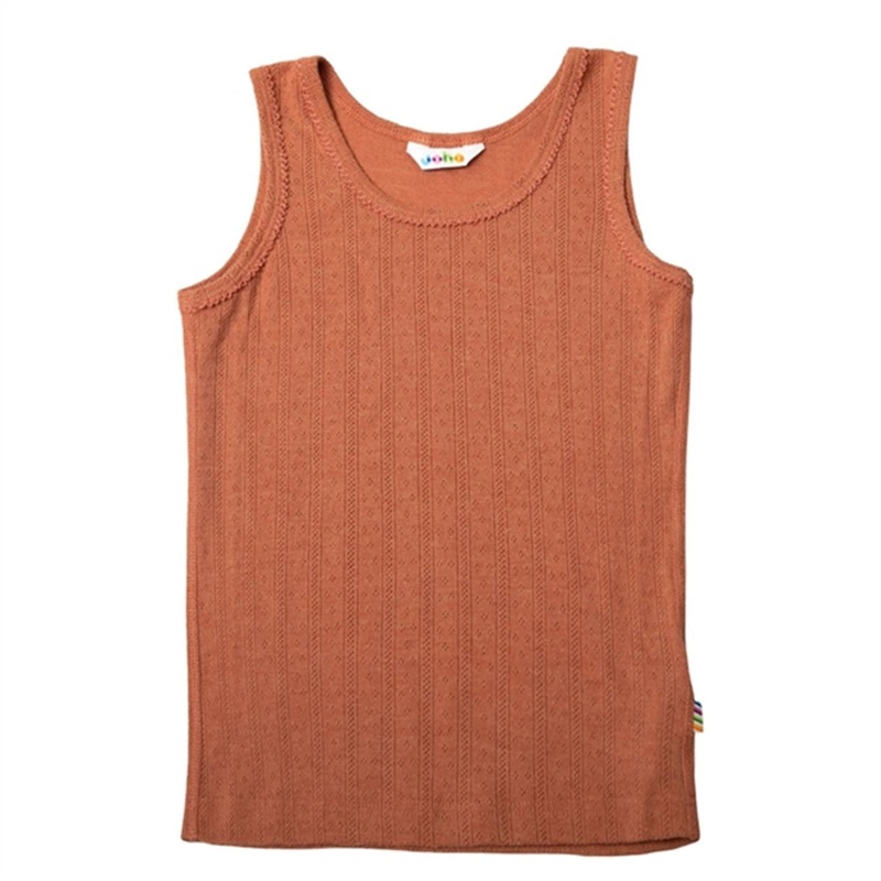 Joha Wool\/Silk Orange Undershirt