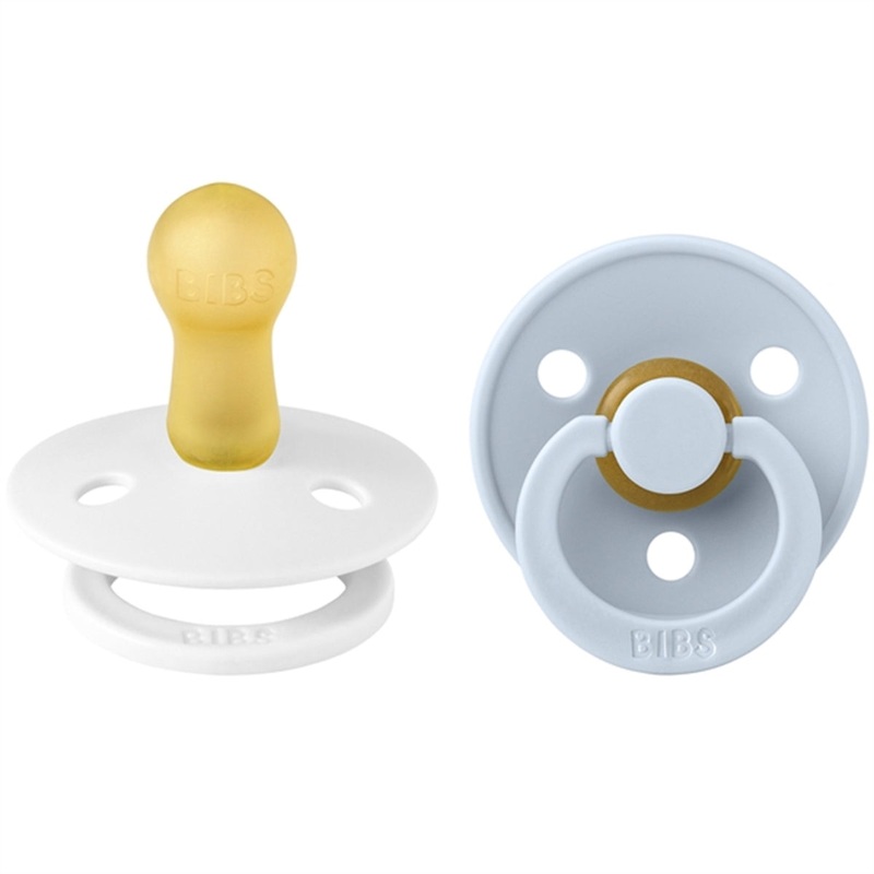 Bibs Colour 2-pack Latex White\/Baby Blue