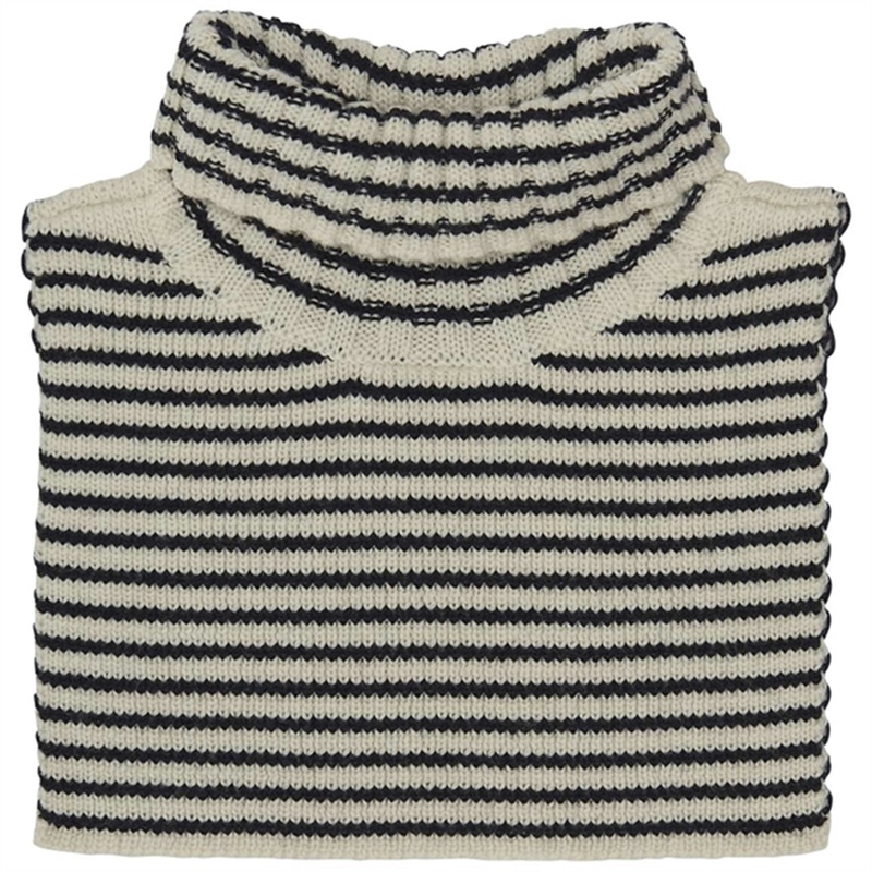 FUB Neckwarmer Ecru\/Dark Navy