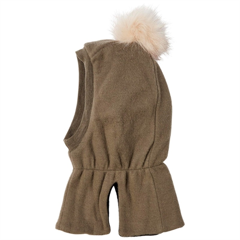 Name it Wool Stone Gray Mino Balaclava w\/Fleece