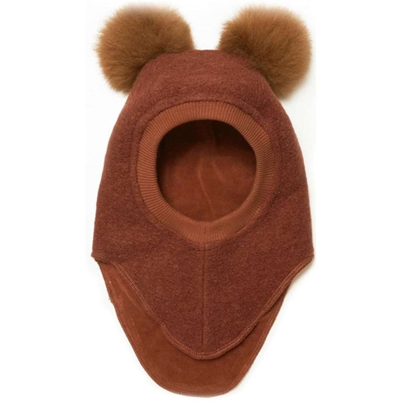 Huttelihut Wool Big Bear Balaclava Hat Cayenne\/Api
