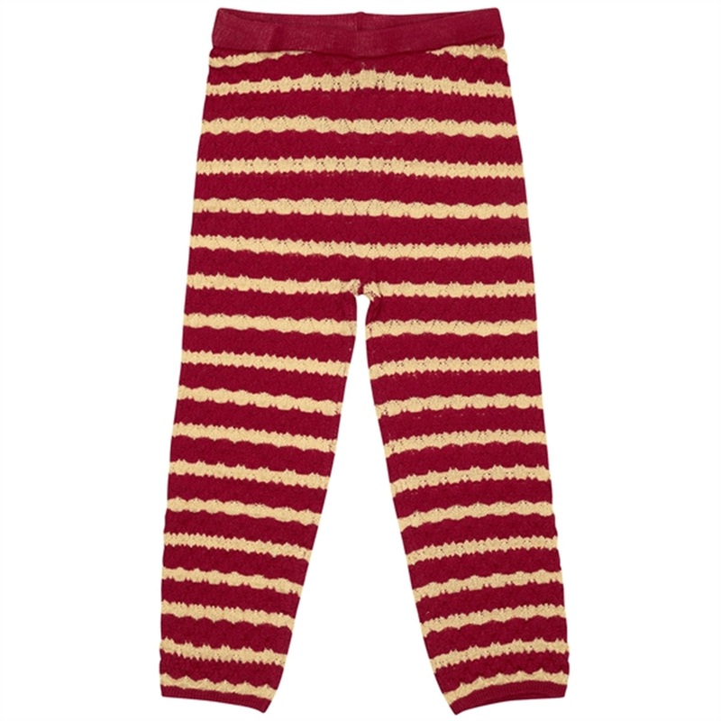 Konges Sljd Jolly Stripe Cane Knit Wool Leggings