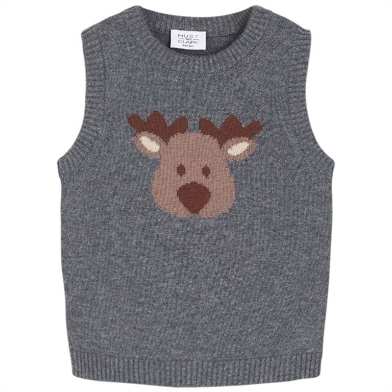 Hust \u0026 Claire Baby Wool Grey Perry Vest
