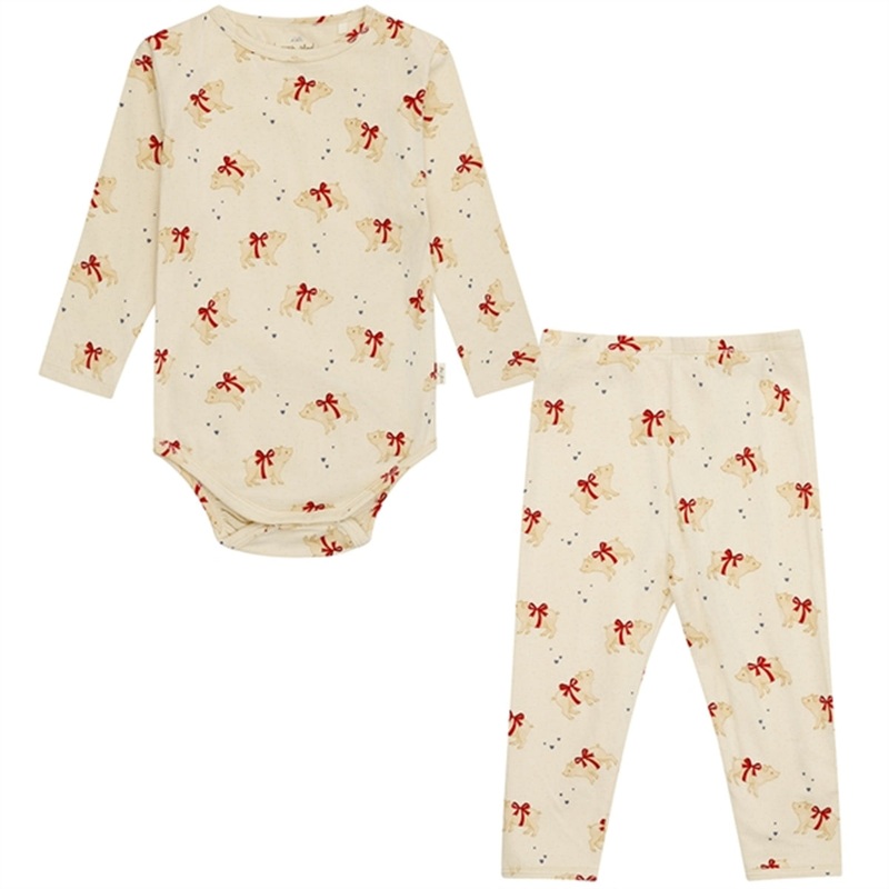 Konges Sljd Marzipan Basic Body\/Pants Set