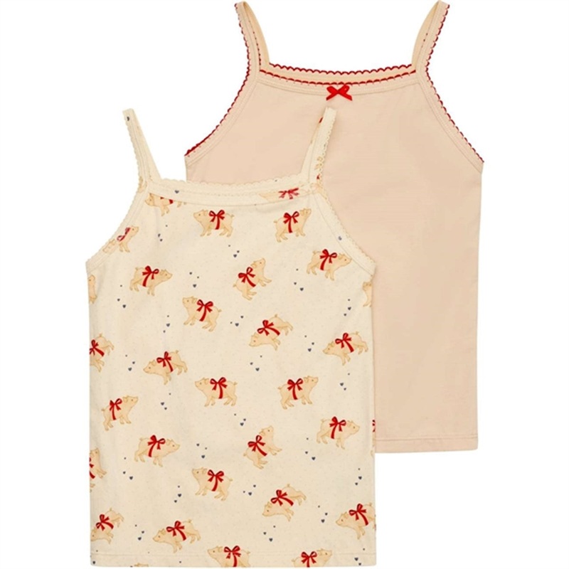 Konges Sljd Strap Top Basic 2-pack Marzipan\/Sand