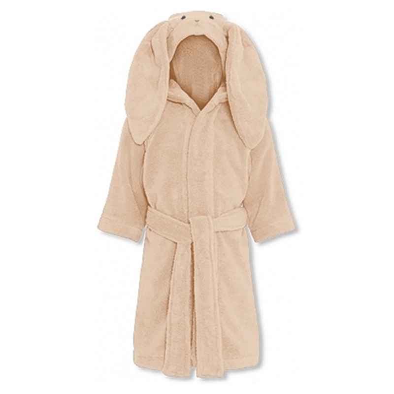 Konges Sljd Terry Bathrobe Animal Rose Bunny