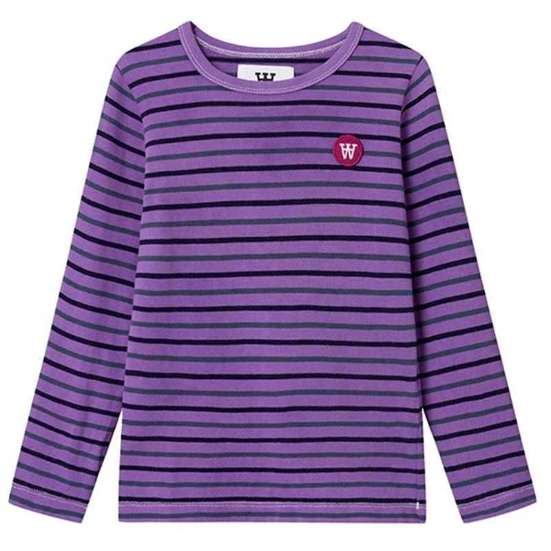 Wood Wood Light Amethyst Stripes Kim Shirt
