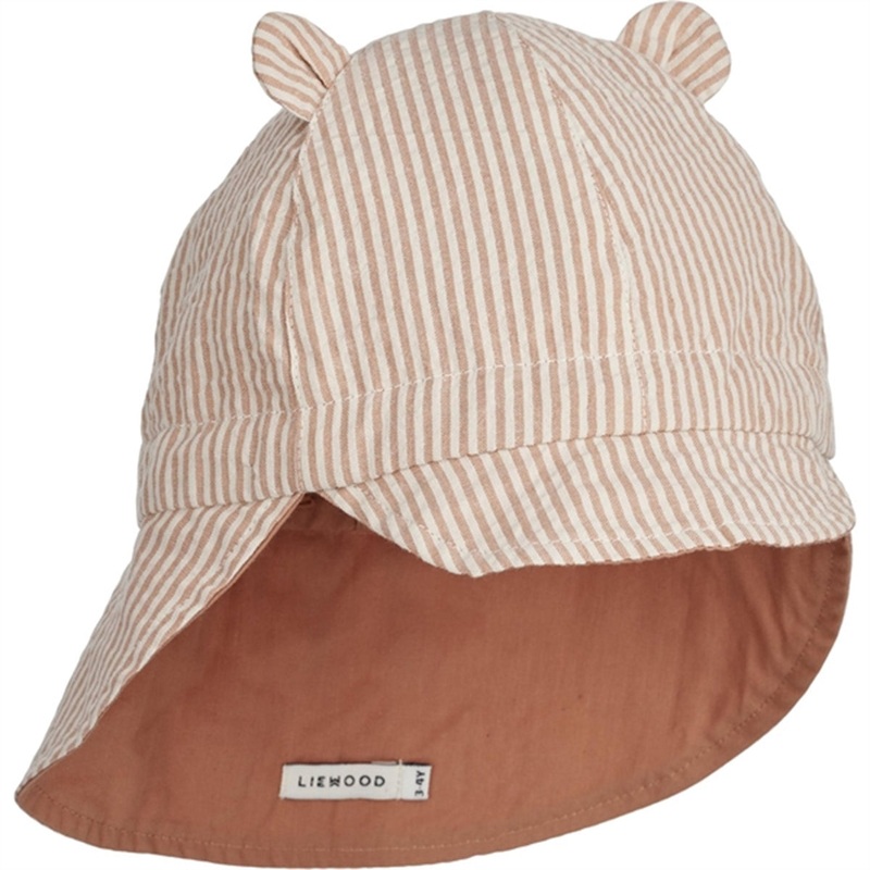 Liewood Gorm Sun Hat Stripe Tuscany Rose\/Sandy