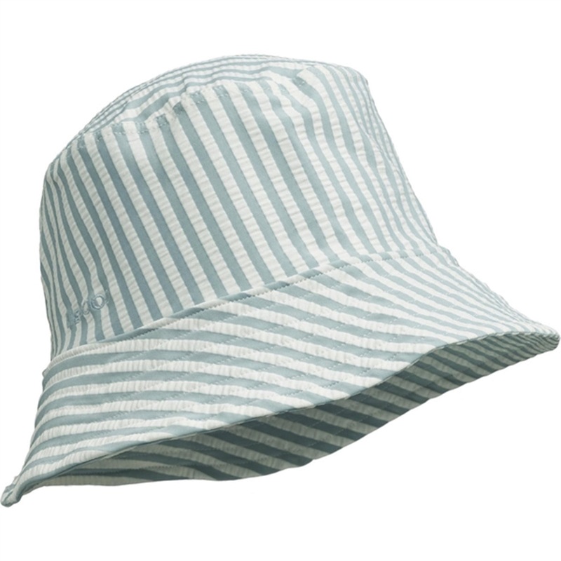 Liewood Matty Sun Hat Stripe Sea Blue\/White
