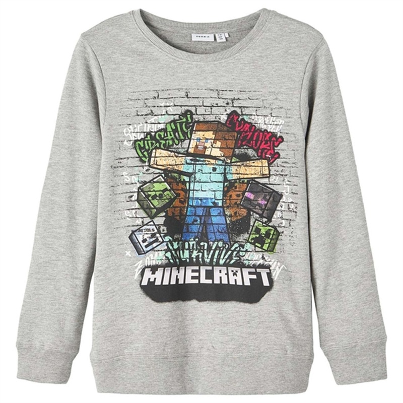 Name it Grey Melange Dimy Sweatshirt