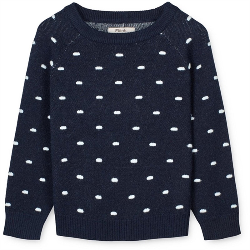 Fliink Navy\/Dot Benna Dot Knit