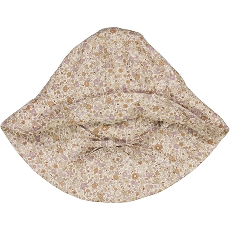 Wheat Soft Lilac Flowers Chlo Sun Hat