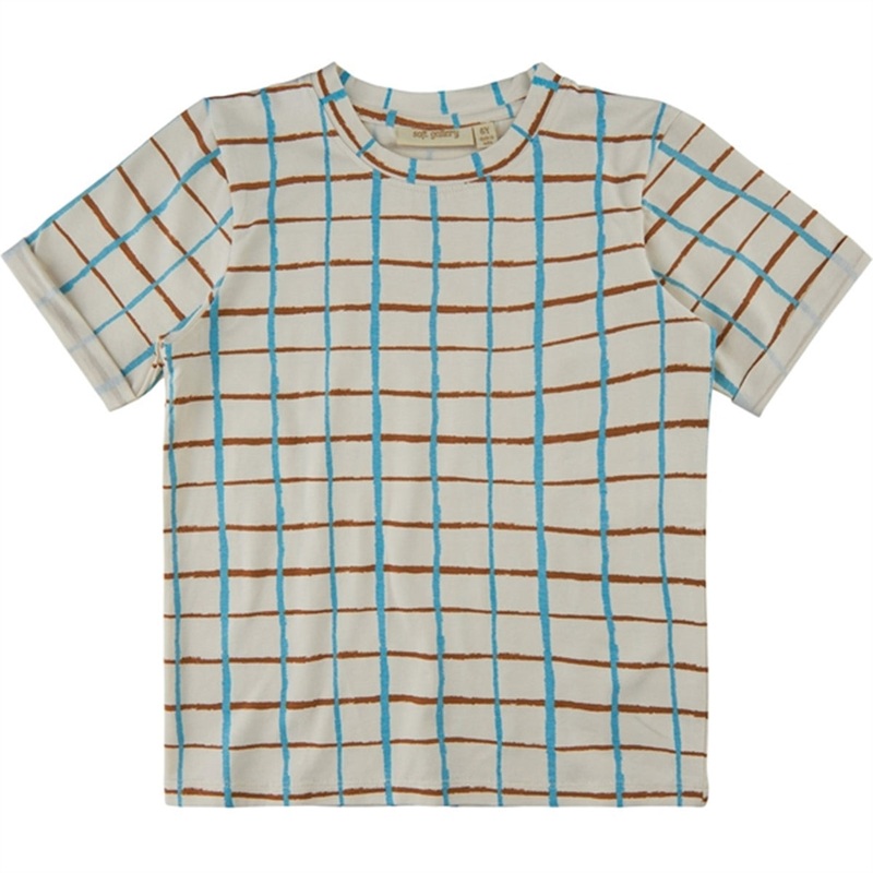 Soft Gallery Gardenia Check Jaden T-shirt