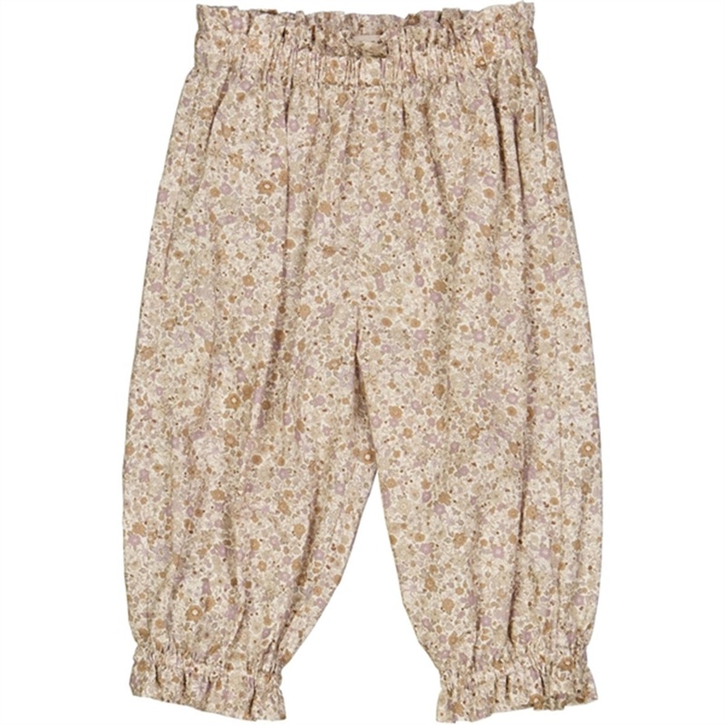 Wheat Soft Lilac Flowers Polly Pants