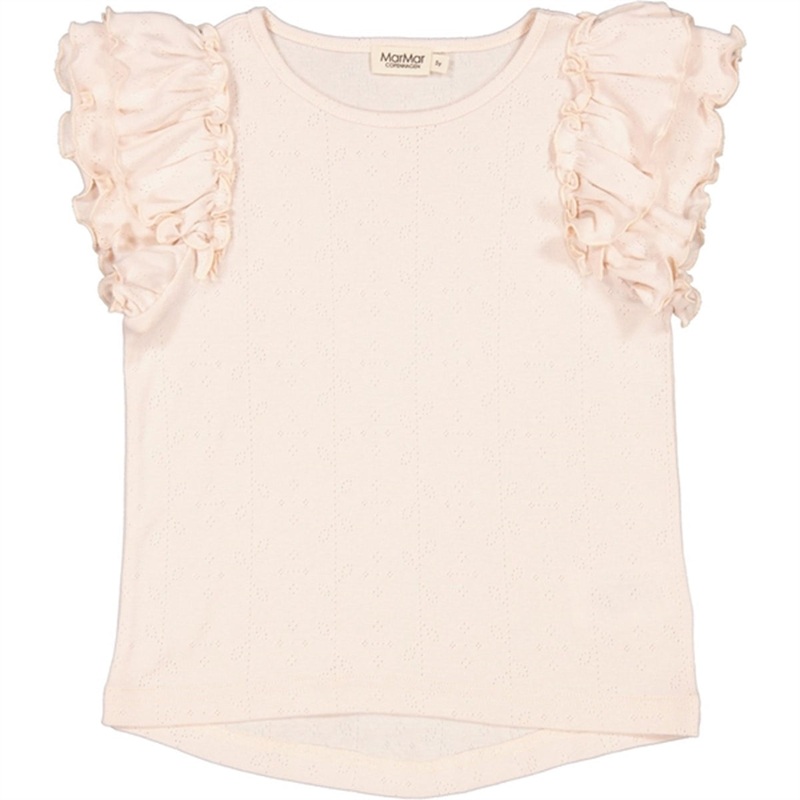 MarMar Modal Barely Rose Tavora Frill Pointelle T-shirt