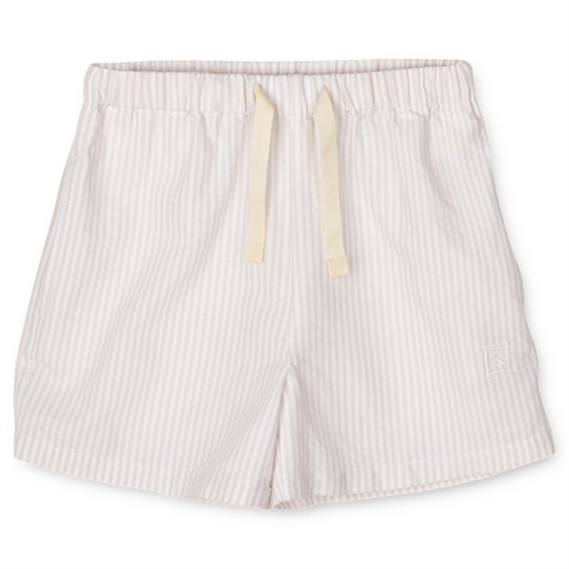 Liewood Madison Y\/D Stripe Shorts Y\/D Stripe Crisp White\/Sandy