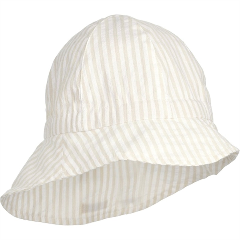 Liewood Sunneva Solhat Stripe Crisp White\/Sandy