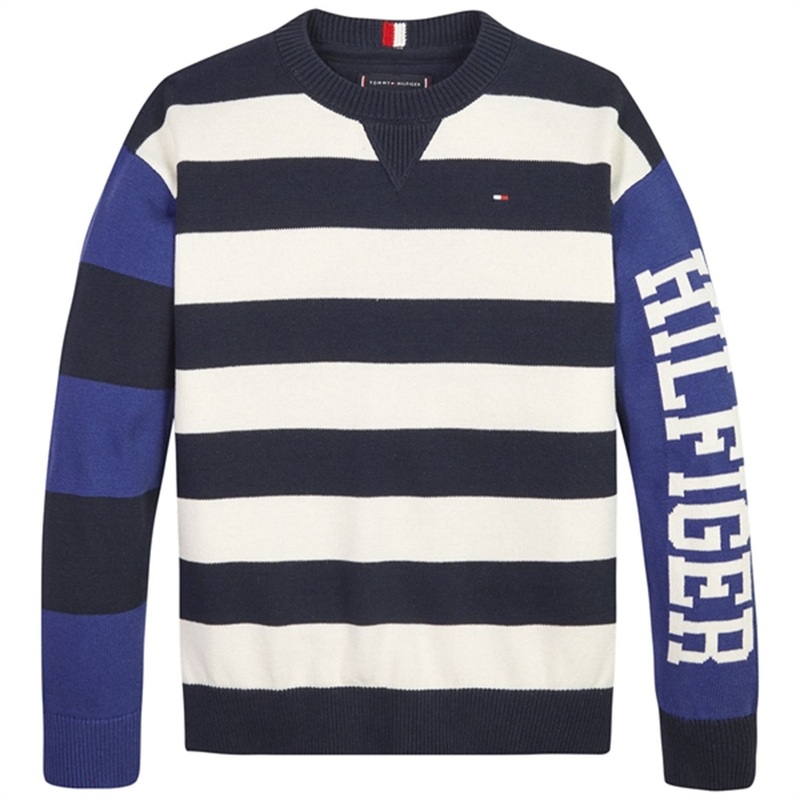 Tommy Hilfiger Multi Striped Sweater Pilot Blue \/ Stripe