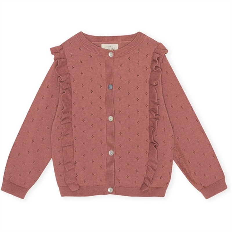 Konges Sljd Burlwood Luella Knit Frill Cardigan