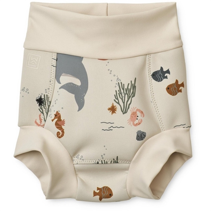 Liewood Valentin Nappy Swim Pants Sea Creature\/Sandy