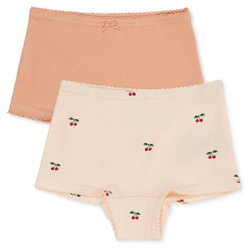 Konges Sljd Basic Hipster 2-pack Cherry\/ Toasted Almond