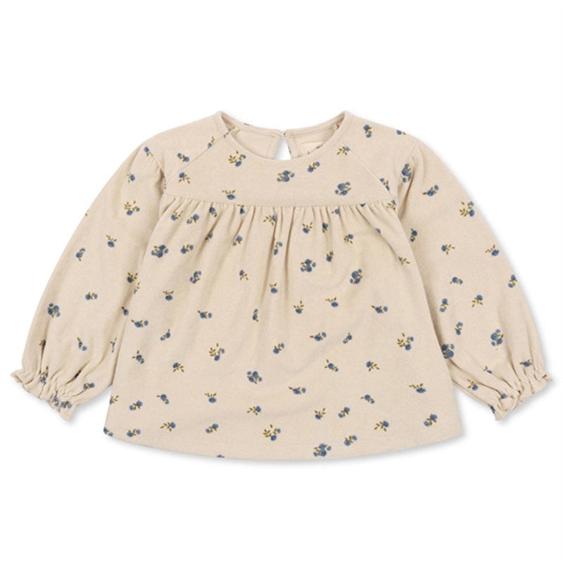 Konges Sljd Bonderose Blue Itty Blouse