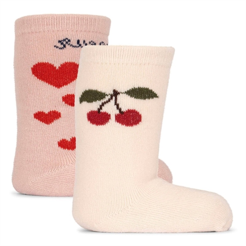Konges Sljd Jacquard Socks 2-pack Bon Coeur