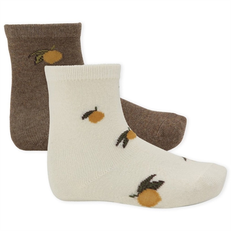 Konges Sljd Jacquard Socks 2-pack Lemon