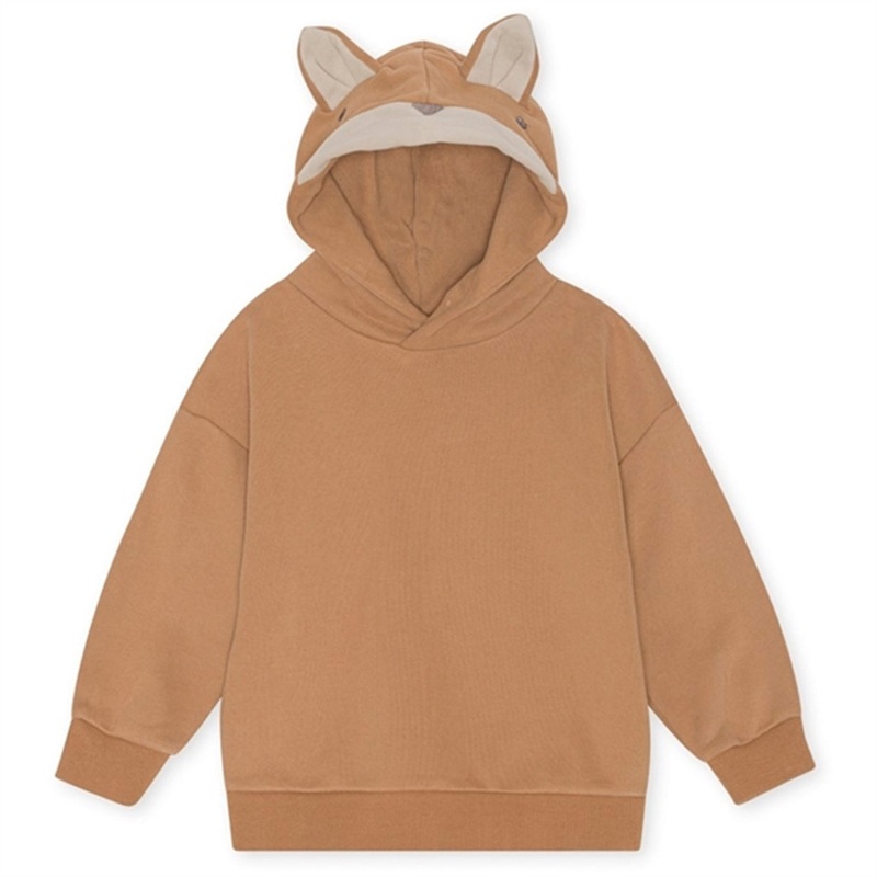 Konges Sljd Lou Animal Hoodie Toasted Coconut