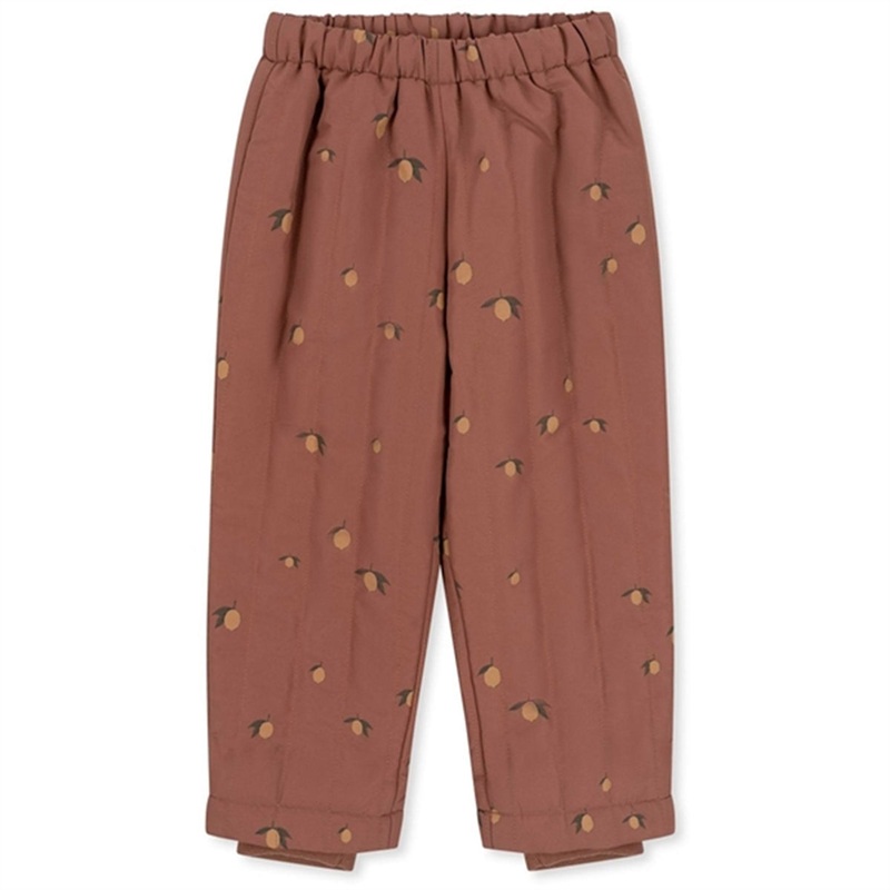 Konges Sljd Stormy Termo Pants Brown Lemon
