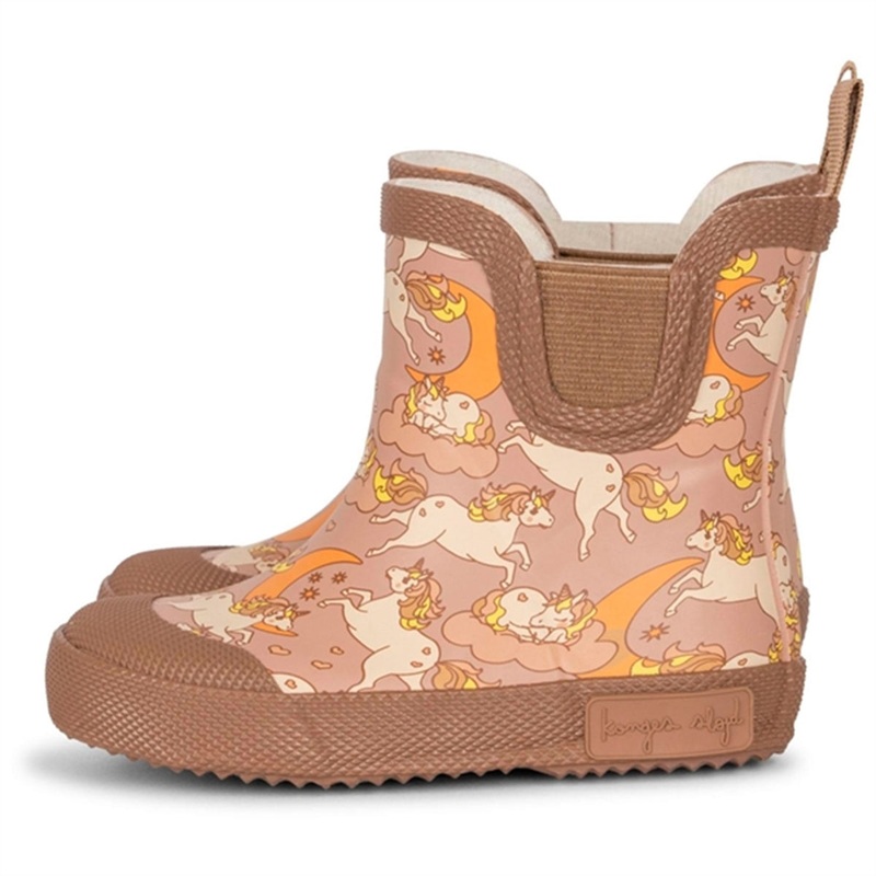 Konges Sljd Welly Rubber Boots Unicorn Blush